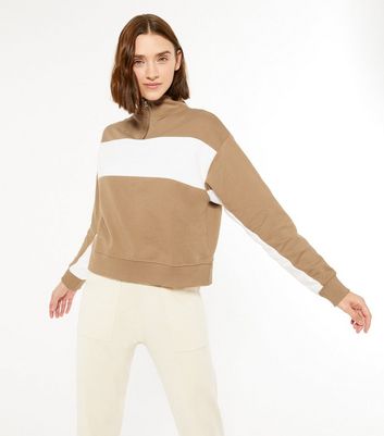 camel colour sweatshirt