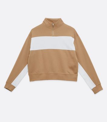 camel colour sweatshirt