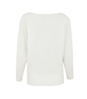 cream batwing jumper