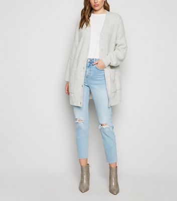 pale grey cardigan