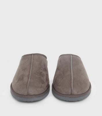 borg lined mule slippers