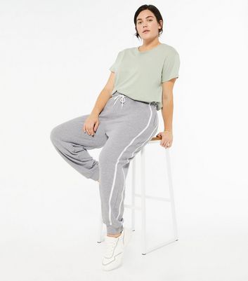 grey marl basic joggers