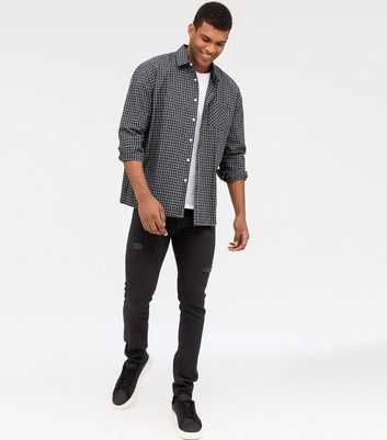 Jack & Jones Black Ripped Skinny Jeans 