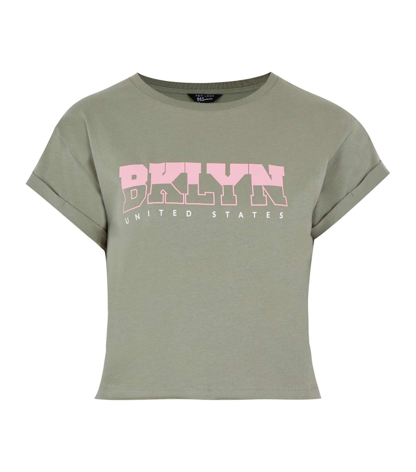 Girls Khaki Brooklyn Logo T-Shirt Image 5