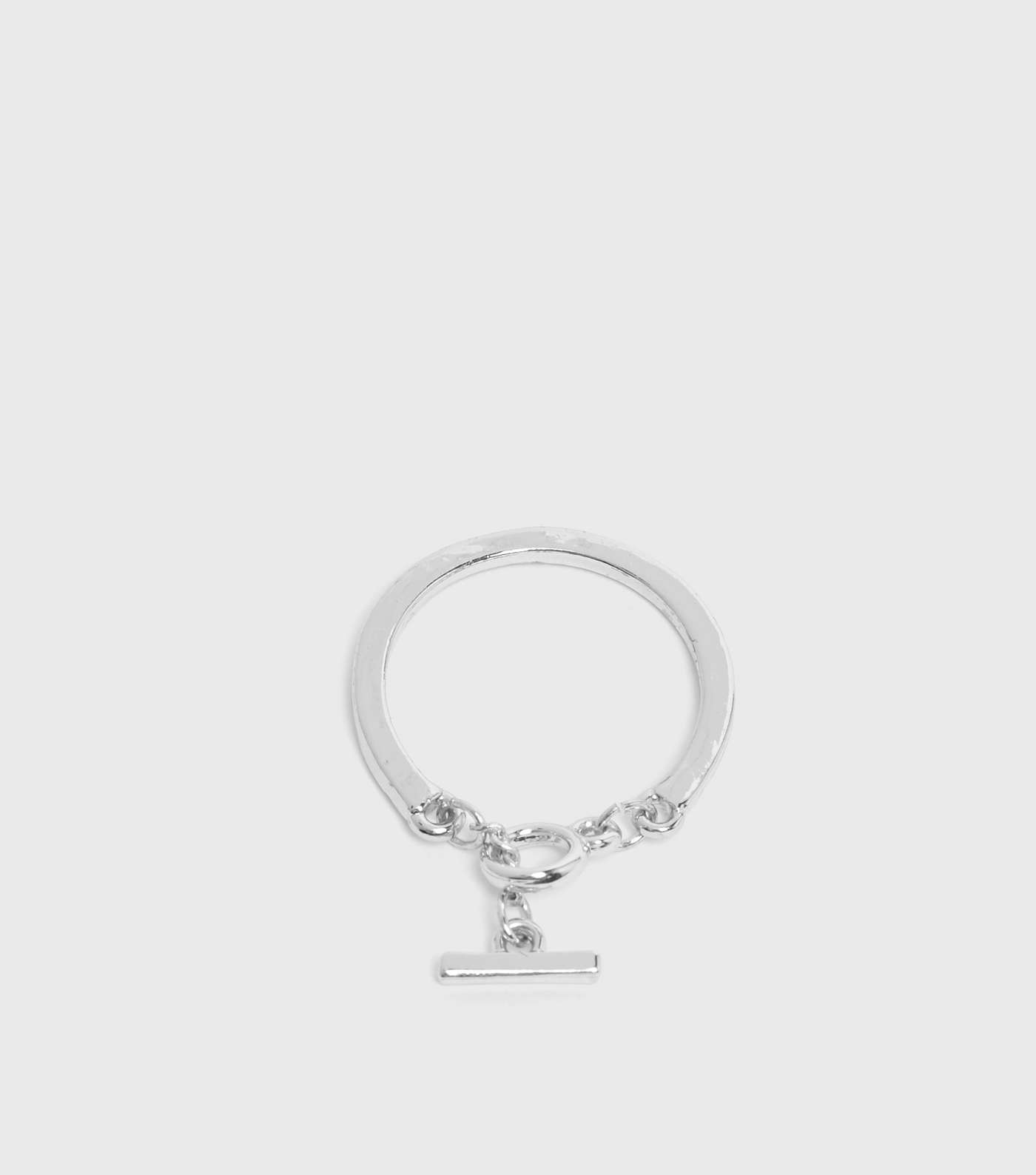 Silver T-Bar Chain Ring