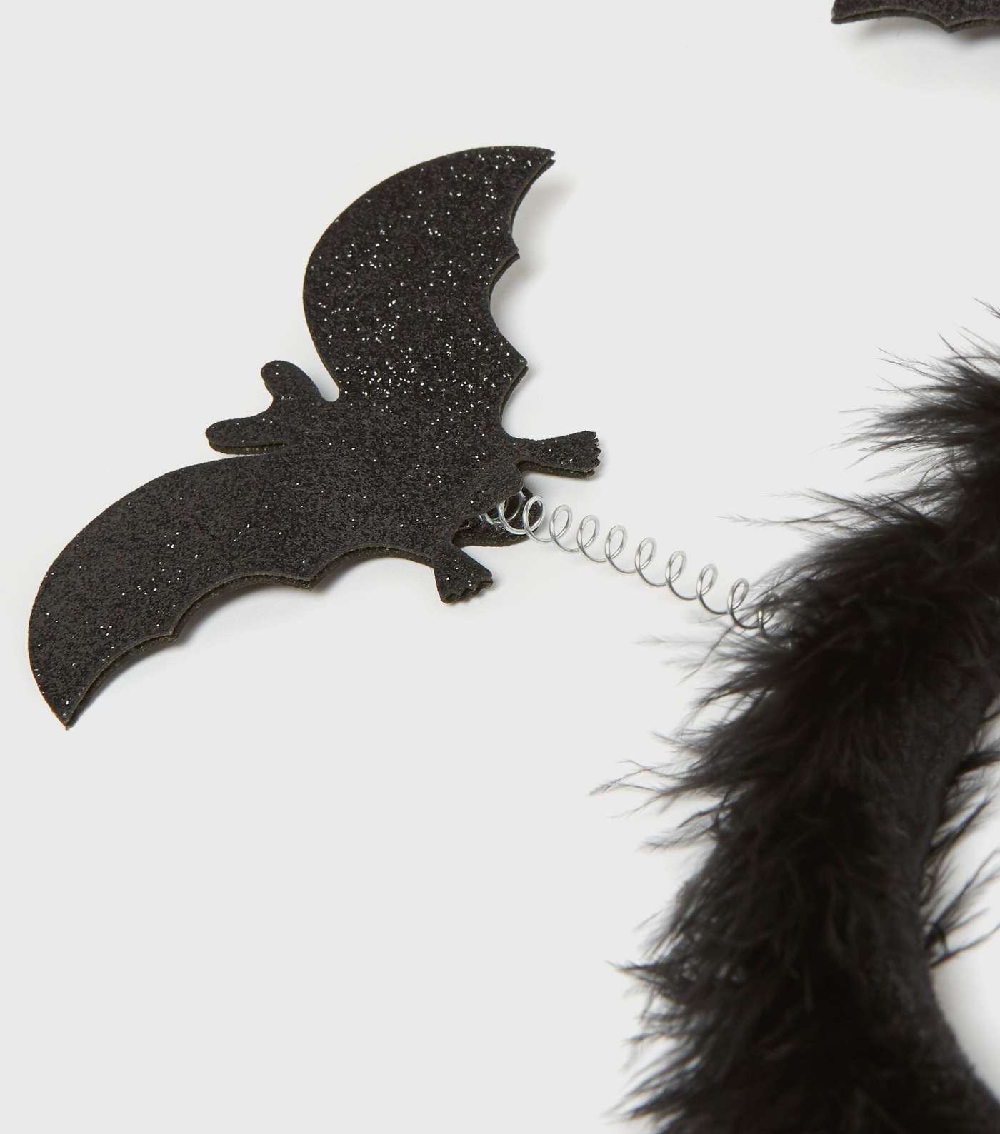 Black Bat Bopper Fluffy Headband Image 3