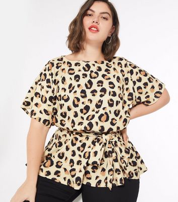 Leopard print batwing top online