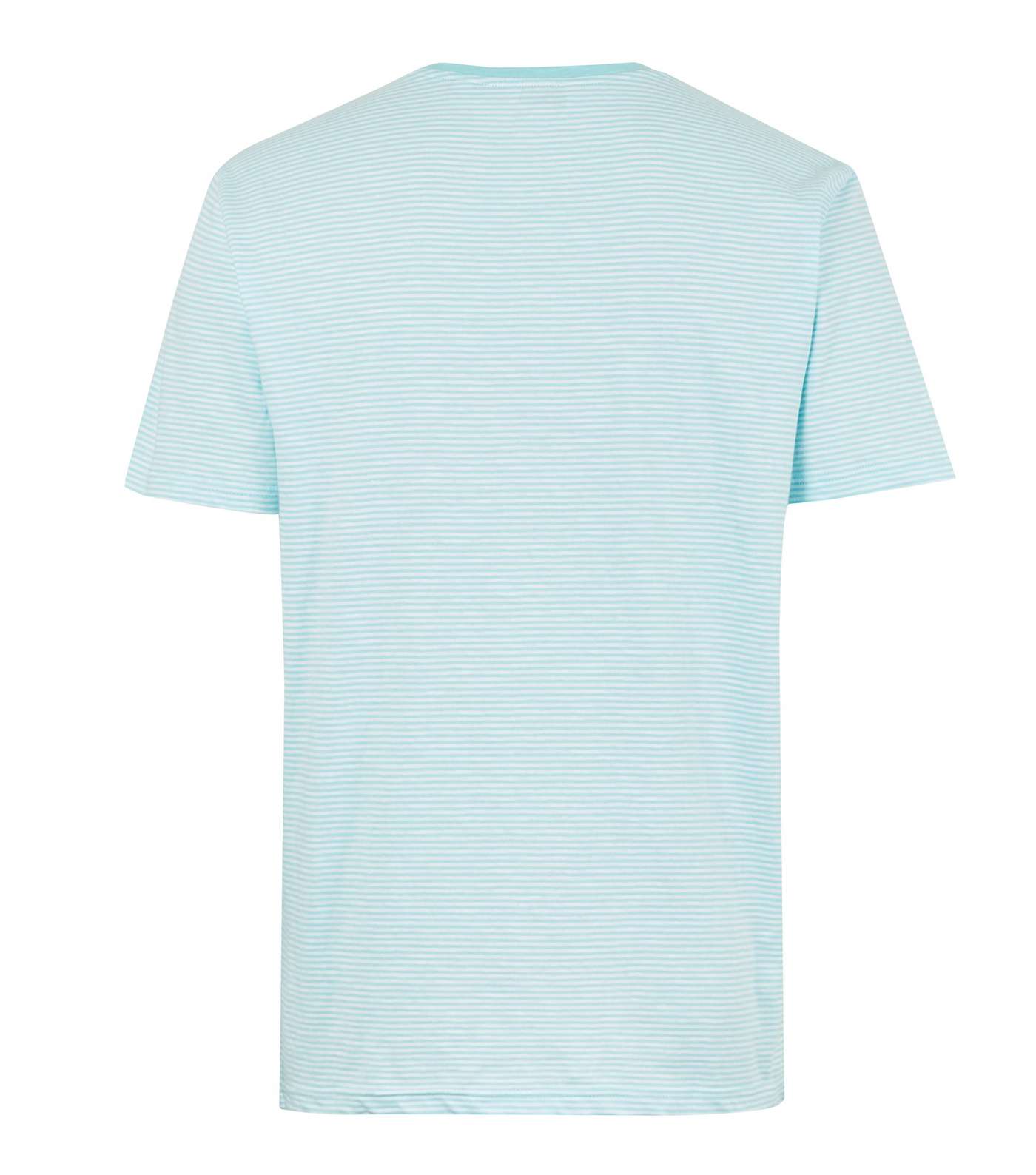 Only & Sons Pale Blue Stripe T-Shirt  Image 2