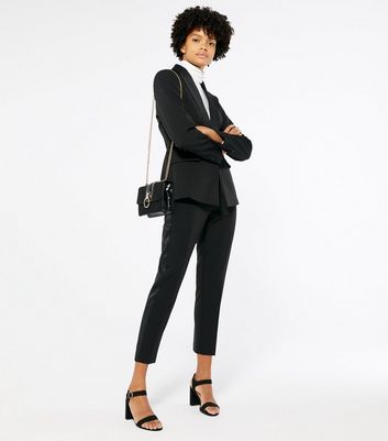 slim fit tuxedo trousers with satin stripe