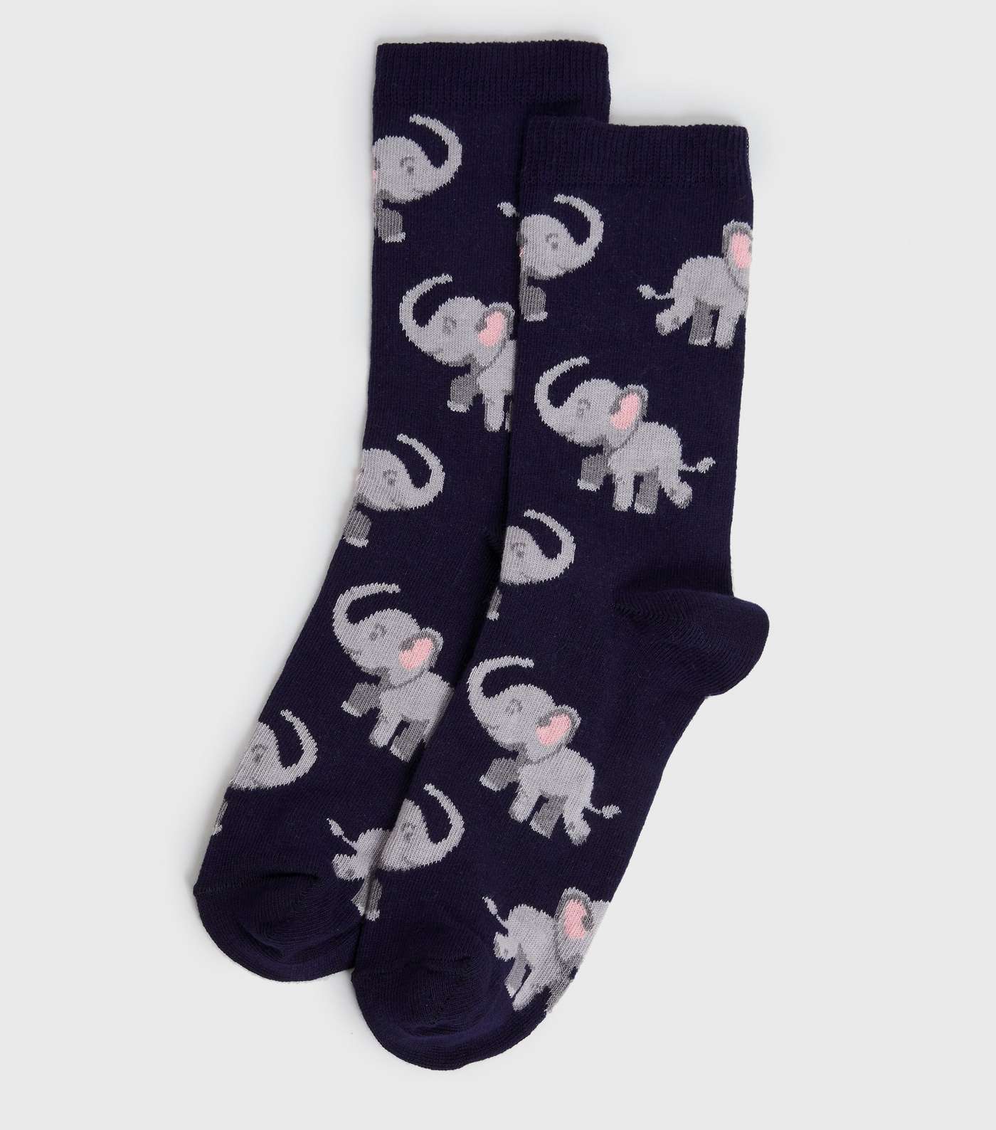 Navy Elephant Socks
