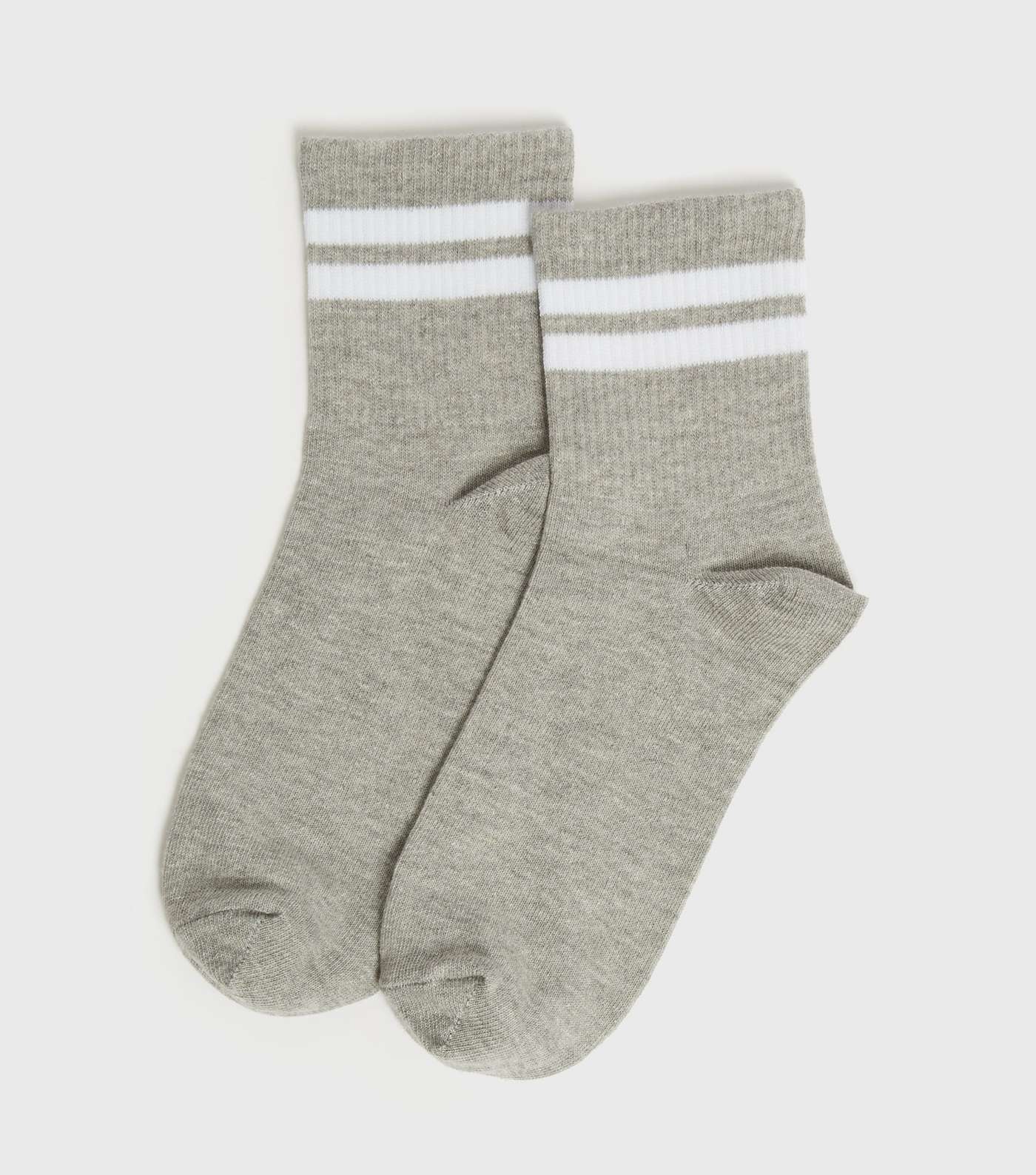 Grey Sports Stripe Socks 