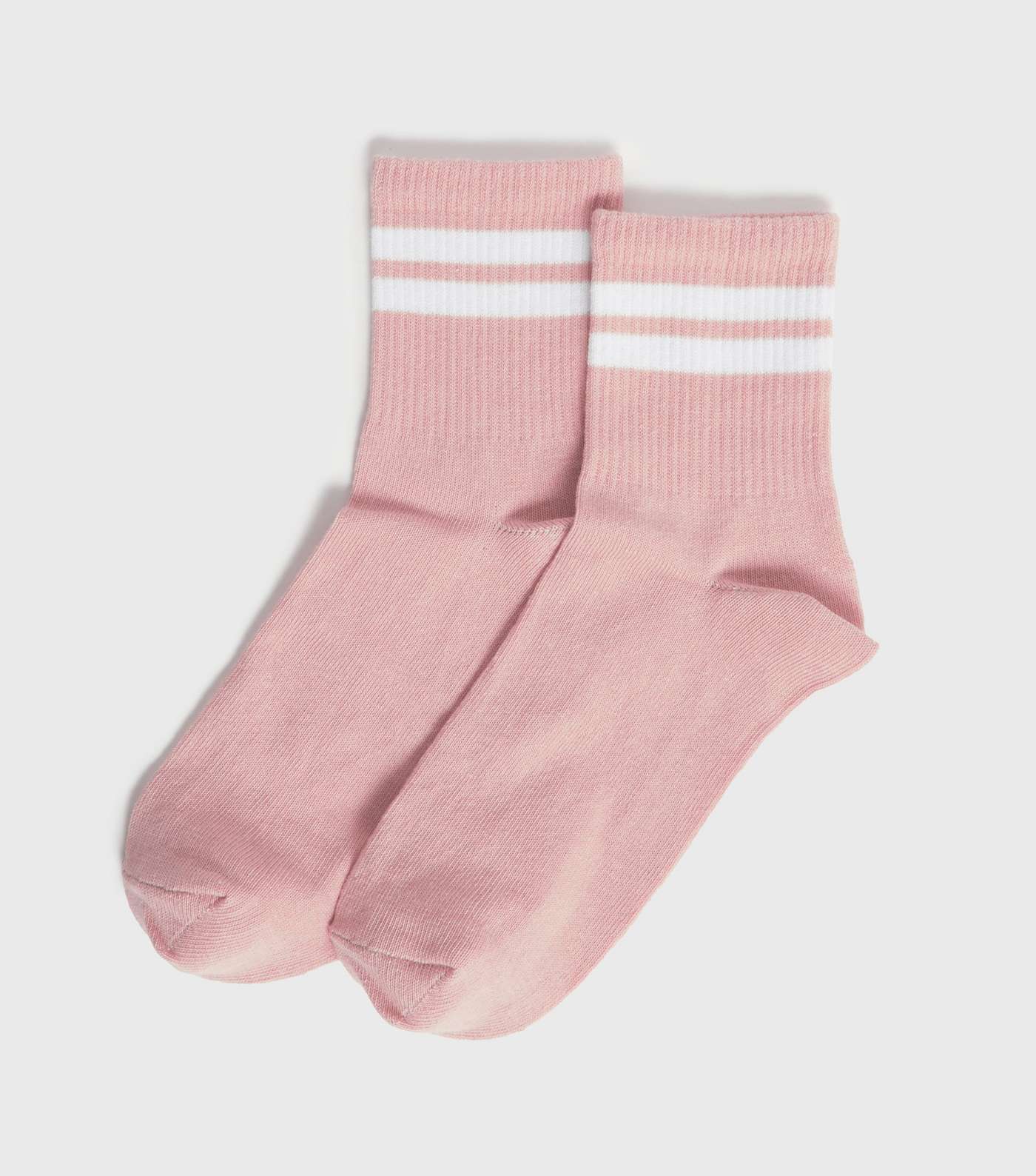 Mid Pink Sports Stripe Socks