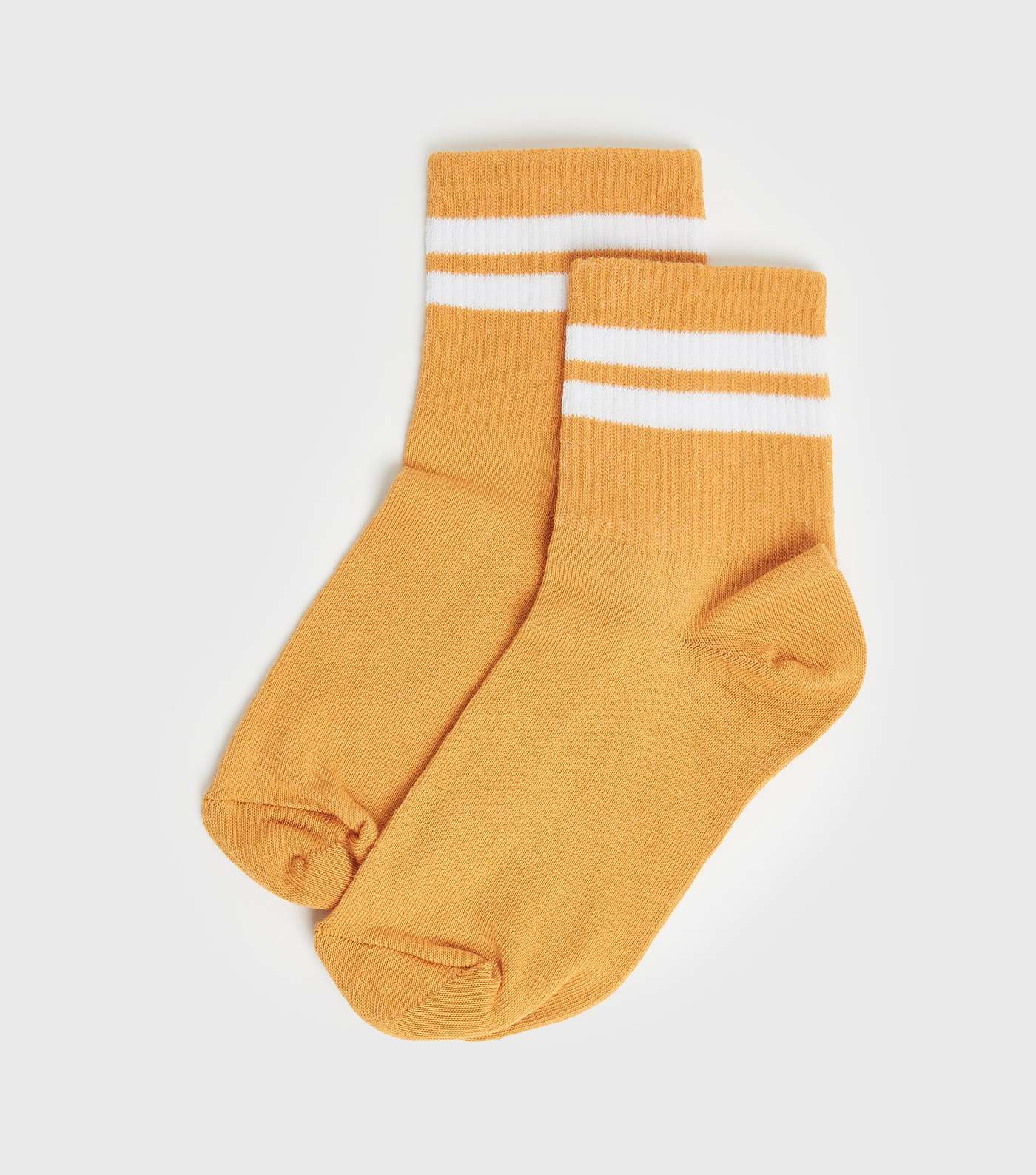 Yellow Sports Stripe Socks