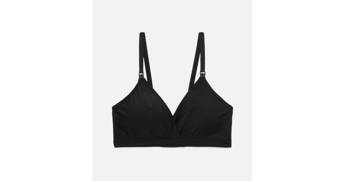 Maternity Black Triangle Nursing Bra