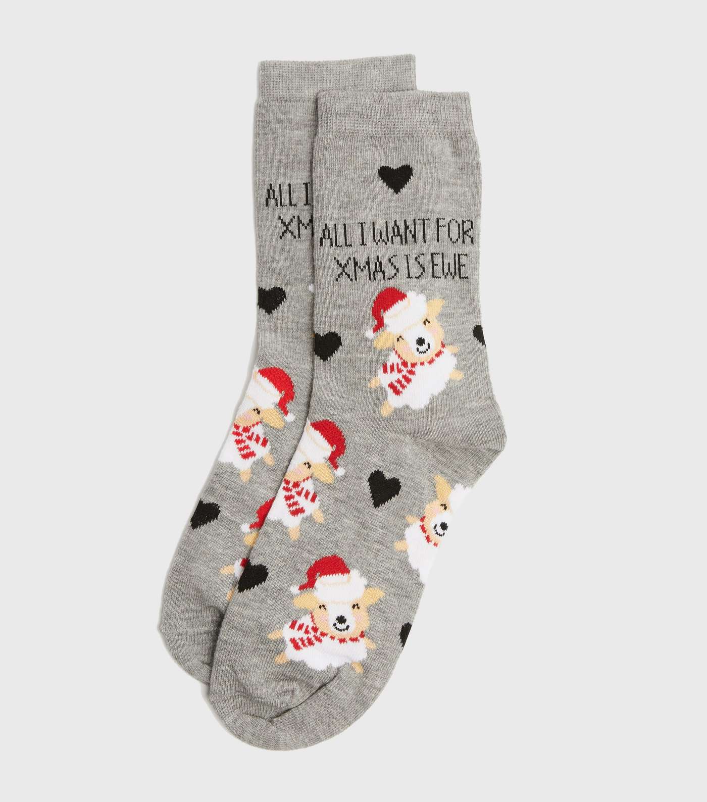 Grey Sheep All I Want For Xmas Christmas Socks