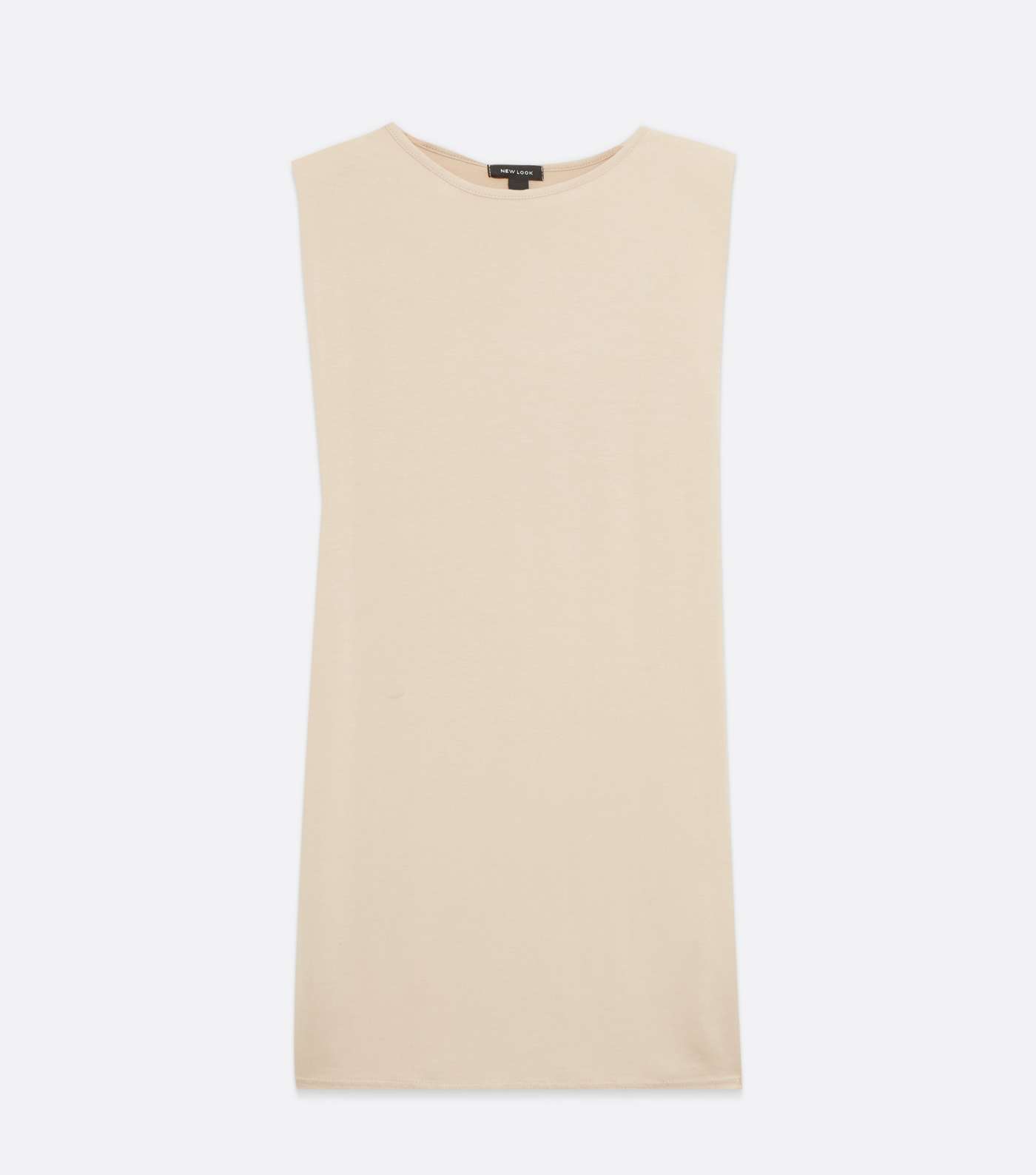 Stone Jersey Padded Shoulder T-Shirt Dress Image 5
