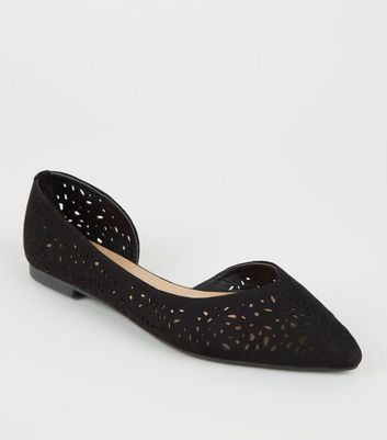 laser cut ballet pumps