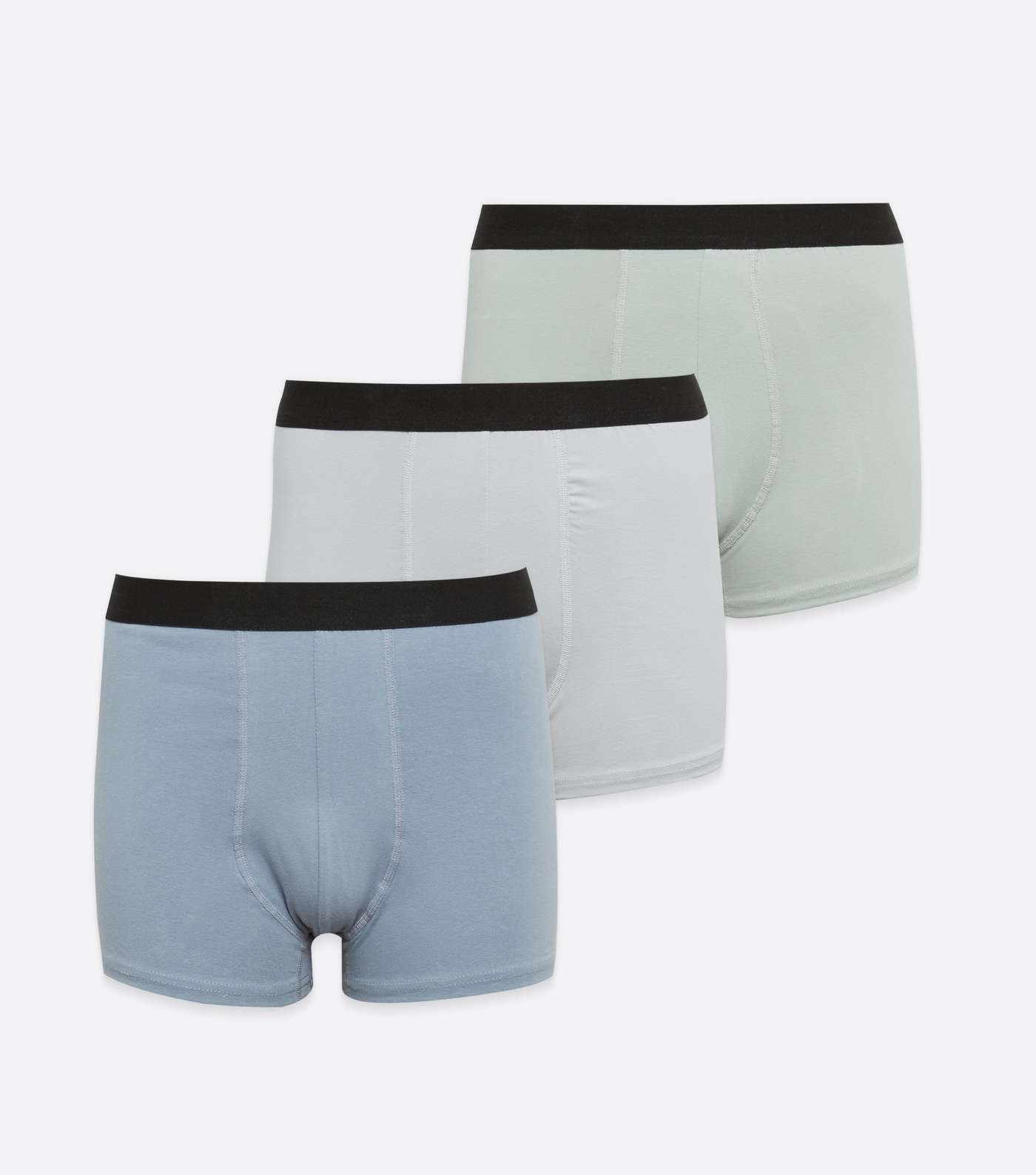 3 Pack Olive Blue and Grey Boxers