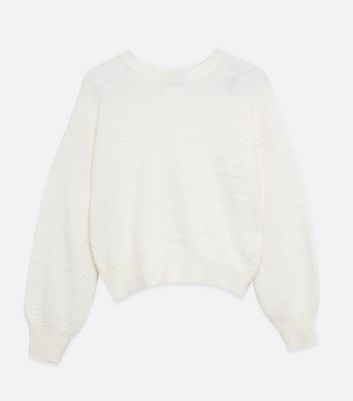 white fluffy jumper womens