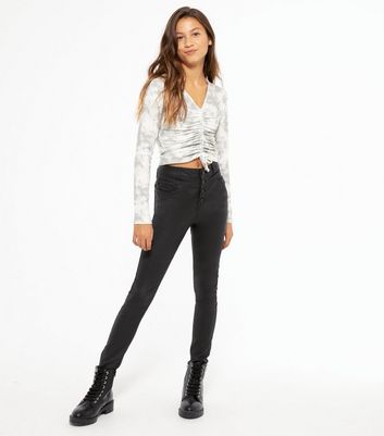 new look leather jeans