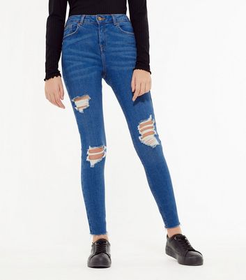 New Look Extreme Alex Rip Jeans Fille 
