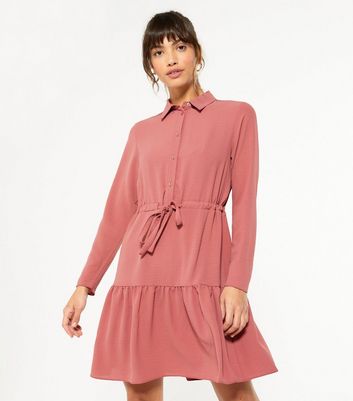 Pale pink shirt store dress