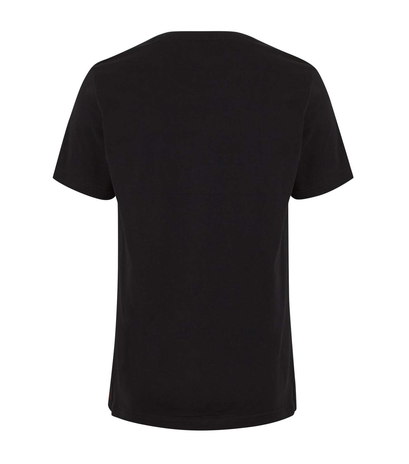 Black Stripe Shoulder T-Shirt Image 2
