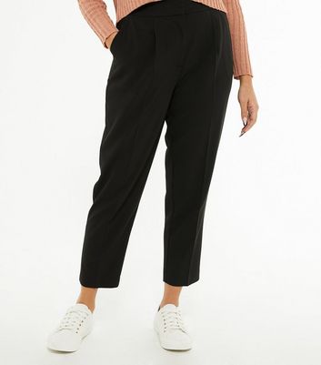 Petite Black Slim Leg Trousers | New Look