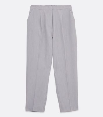 Petite Pale Grey Slim Leg Trousers 