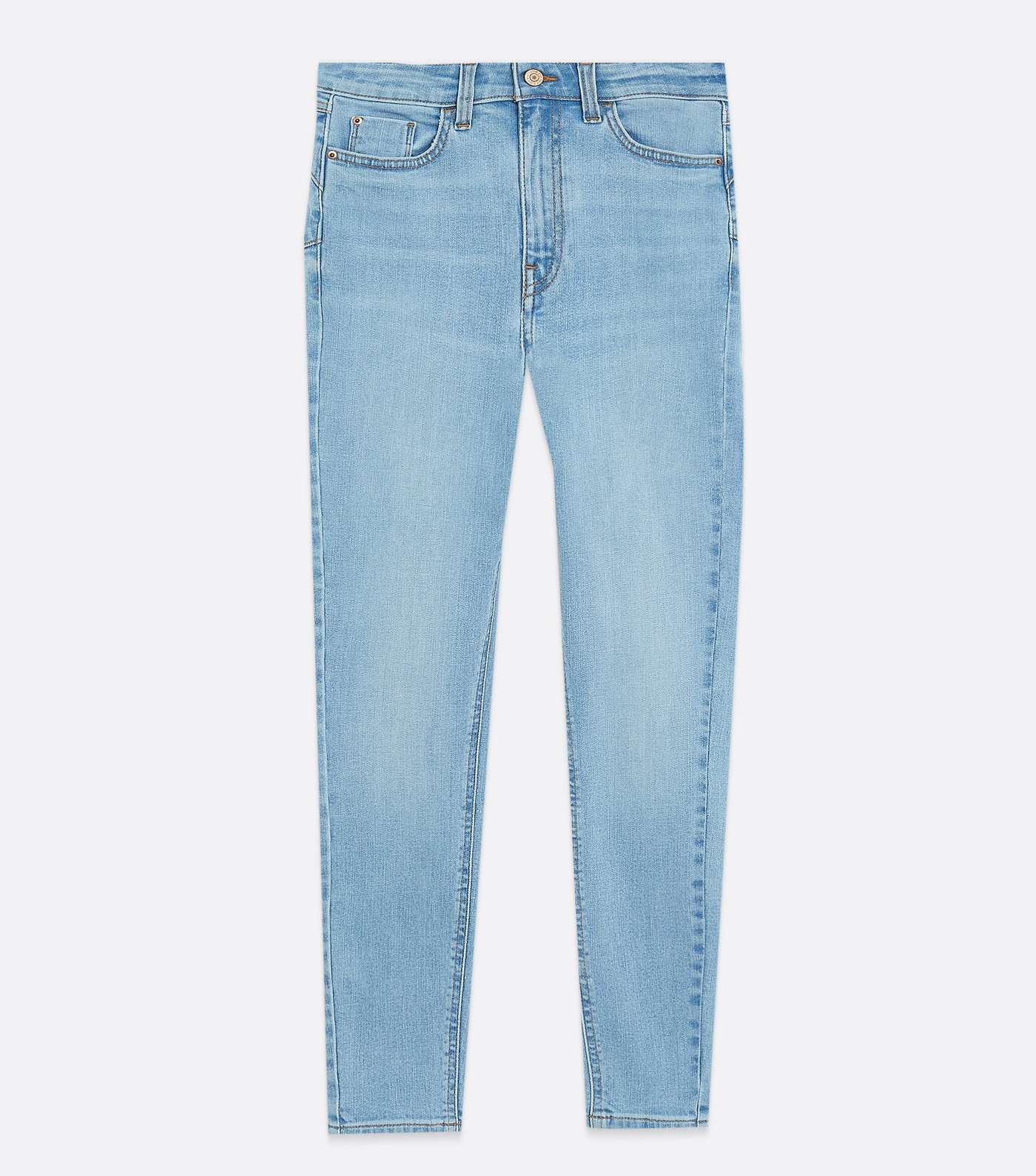 Petite Pale Blue Lift & Shape Jenna Skinny Jeans Image 5
