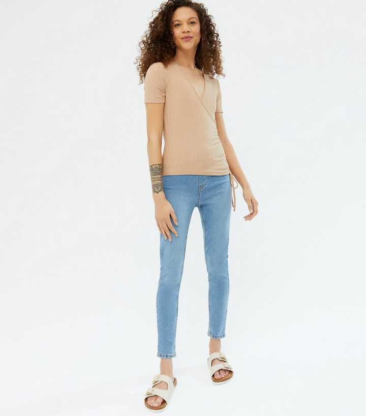 Petite Pale Blue Lift & Shape Emilee Jeggings