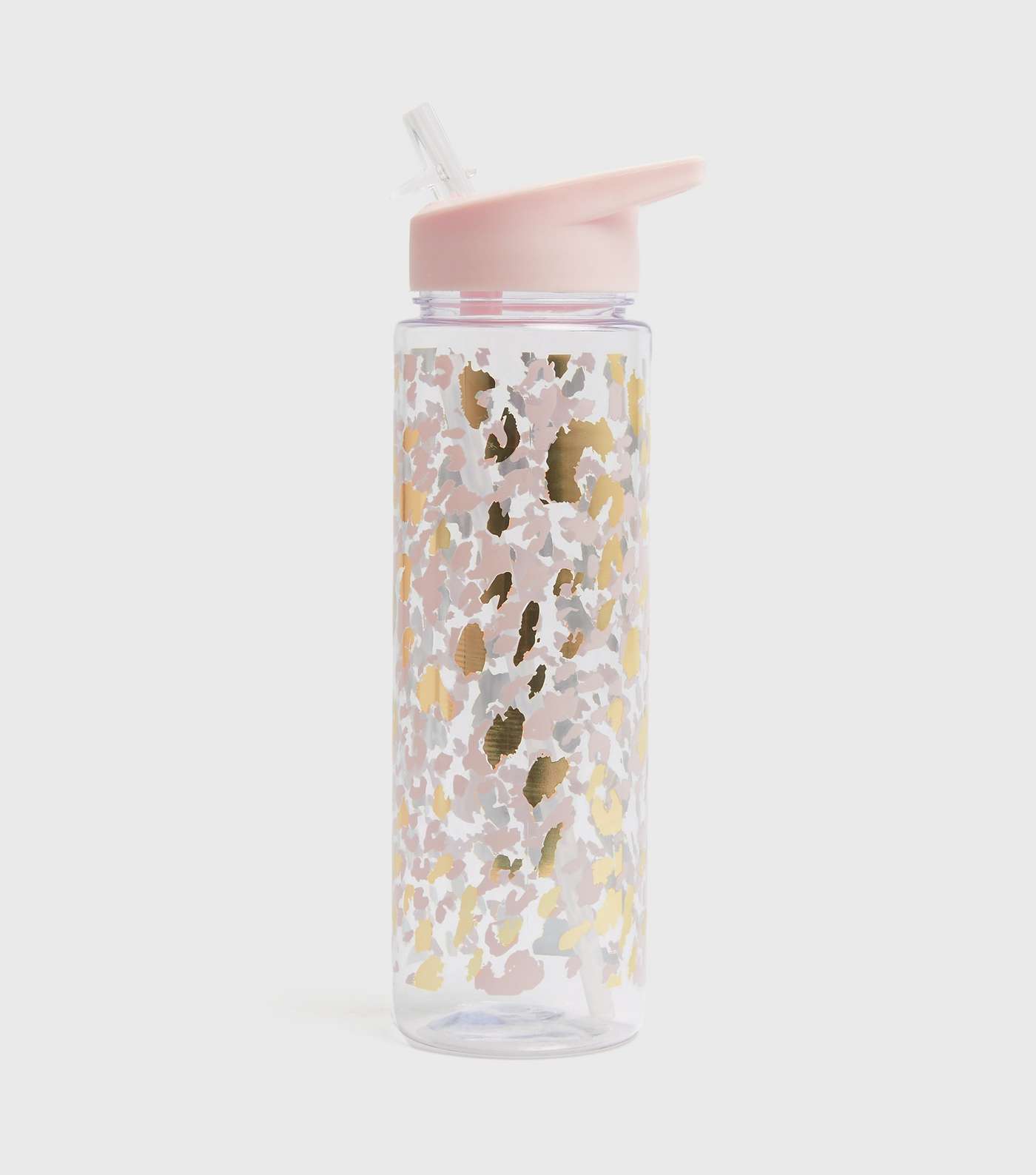 Pale Pink Animal Print Water Bottle