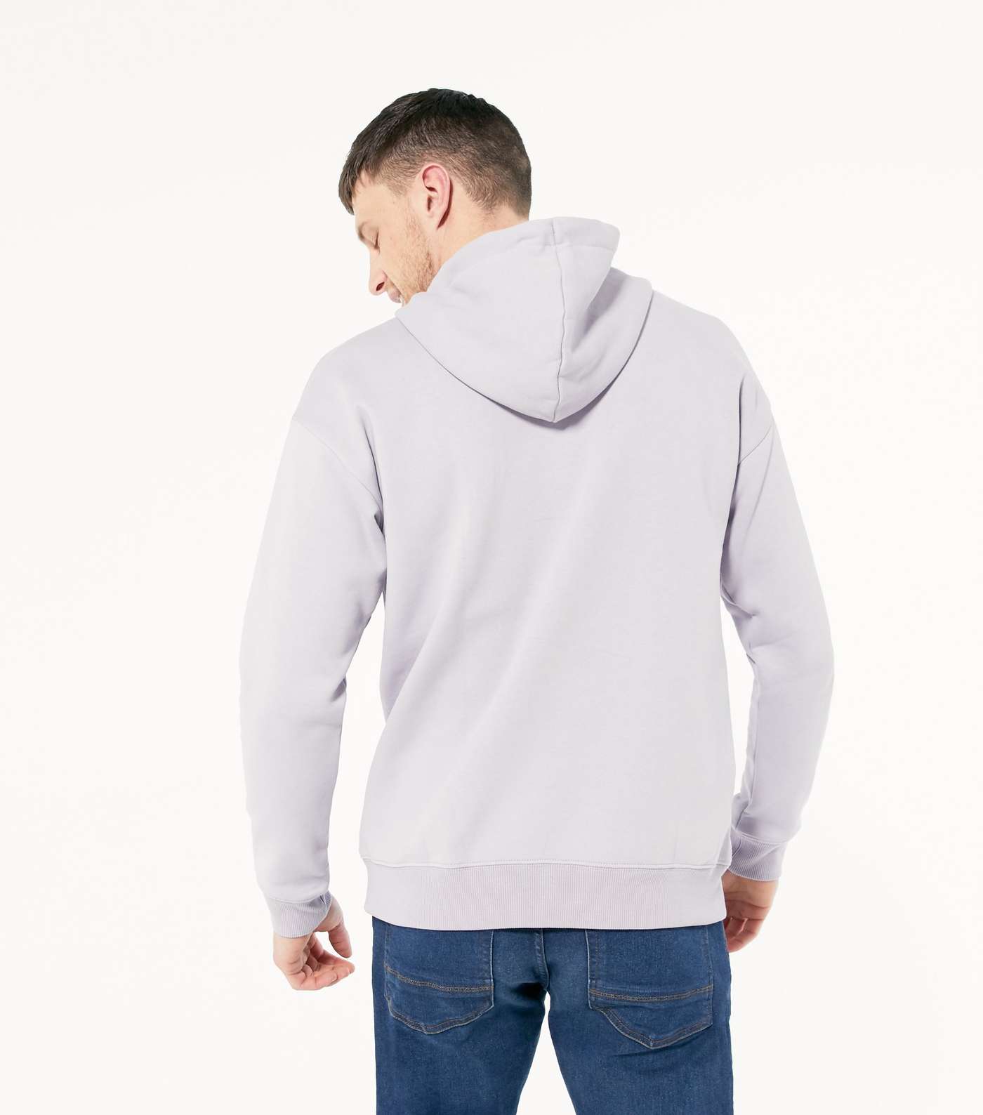 Lilac NLM Embroidered Jersey Hoodie Image 4