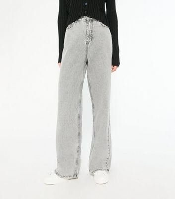 grey wide jeans