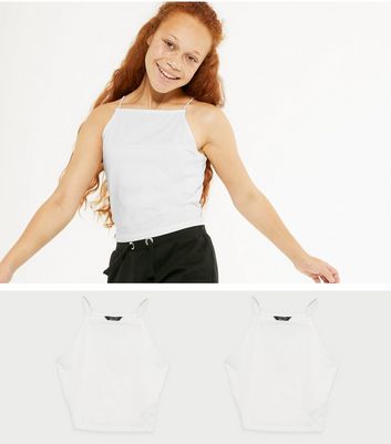 white spaghetti strap shirt