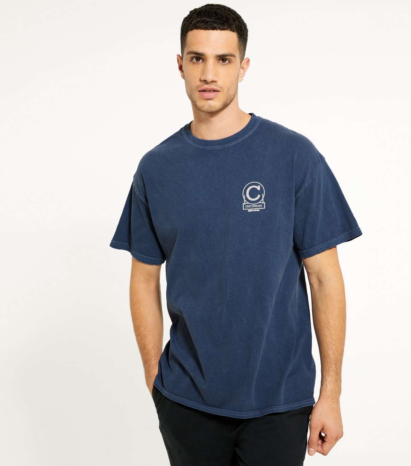 Navy Overdyed Cincinnati Logo T-Shirt