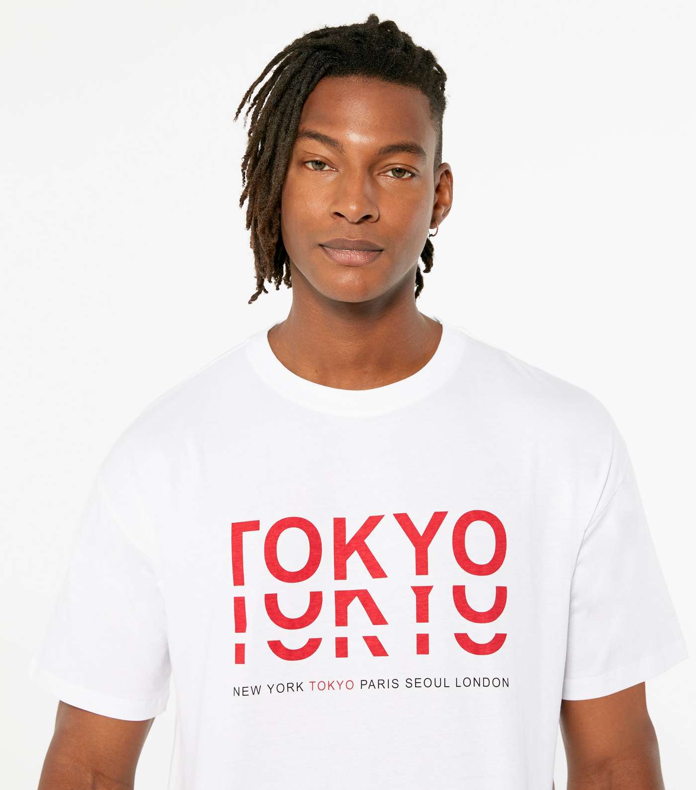 White Short Sleeve Tokyo Logo T-Shirt Image 3
