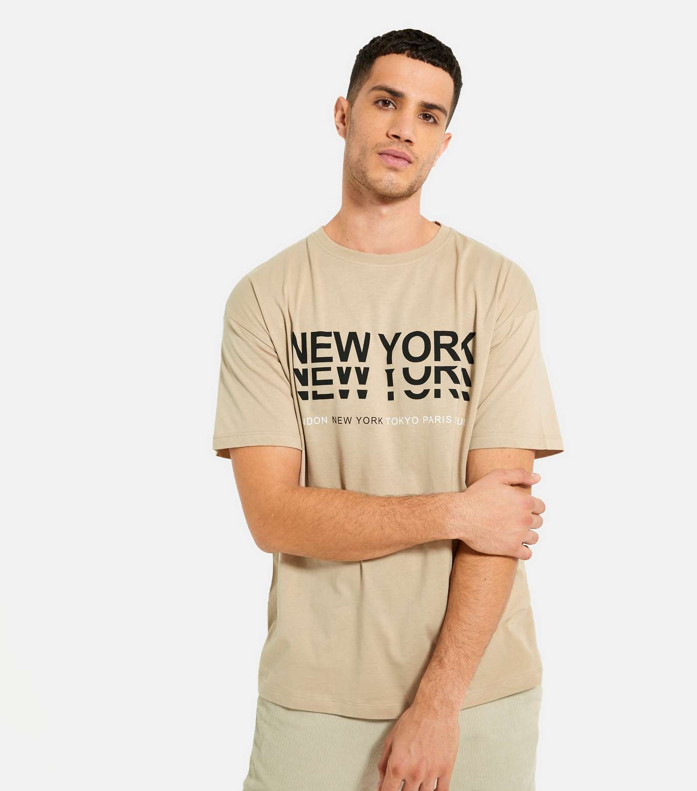 Mink Short Sleeve New York Logo T-Shirt
