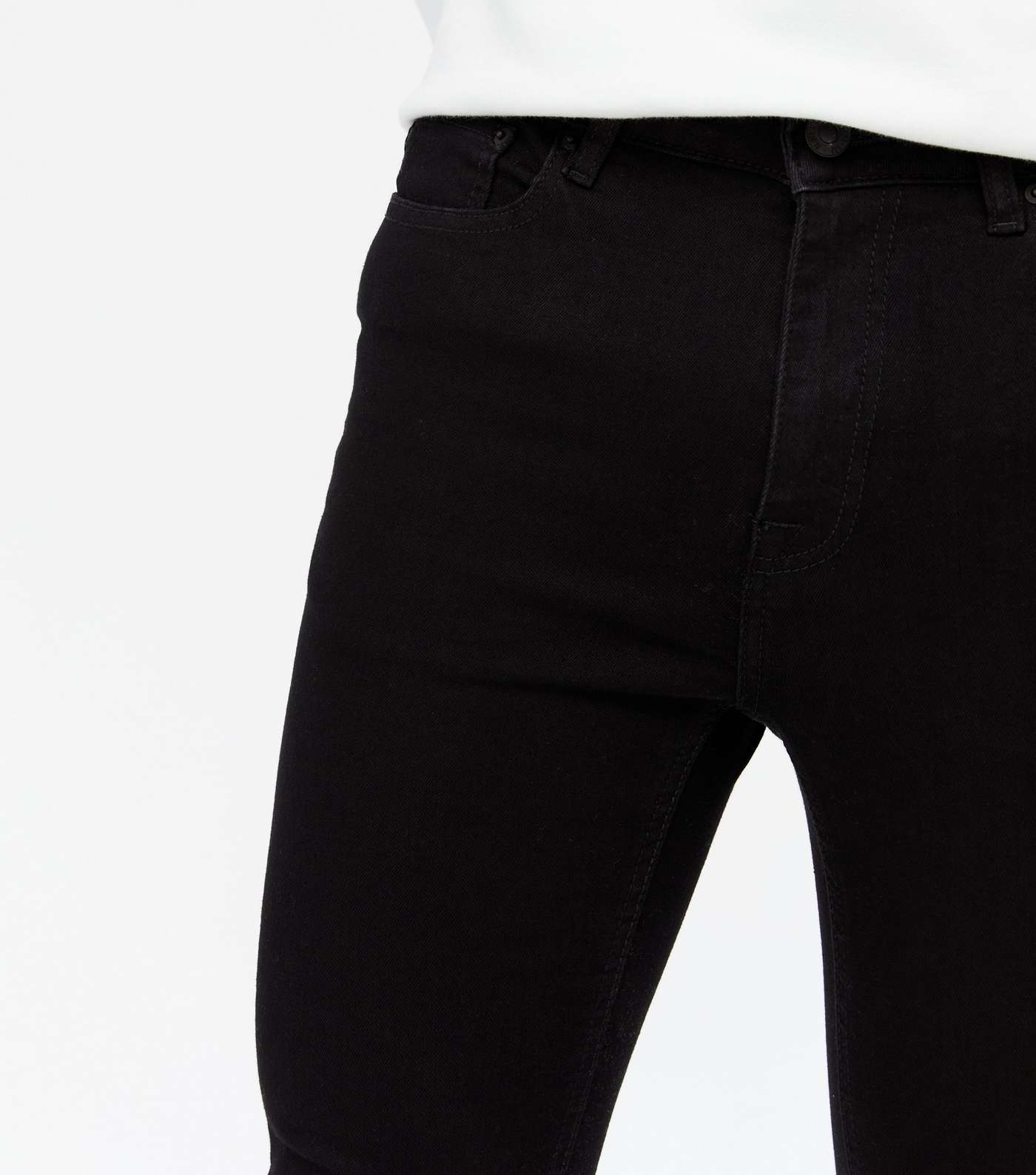 Black Spray On Super Skinny Jeans Image 3