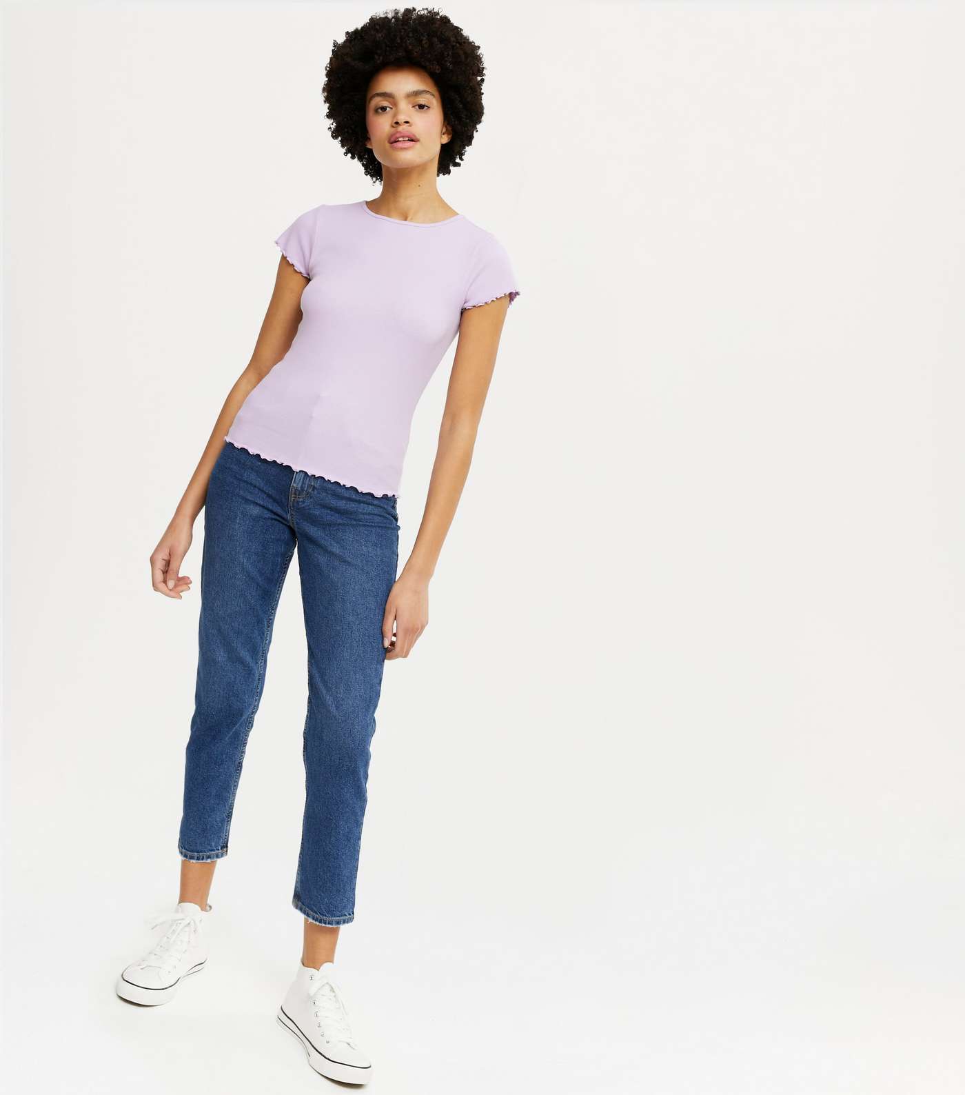 Lilac Frill T-Shirt  Image 2