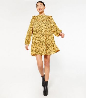 new look yellow dress uk