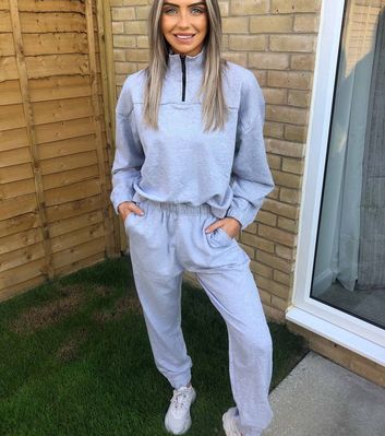 Urban Bliss Pale Grey Cuffed Joggers 
