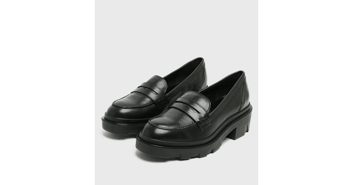 newlook chunky loafers