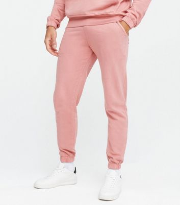 Pink best sale jogger men