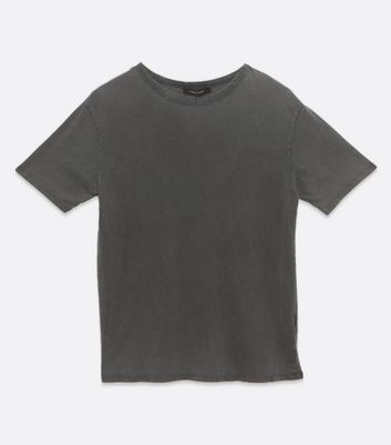 washed grey oversized t shirt