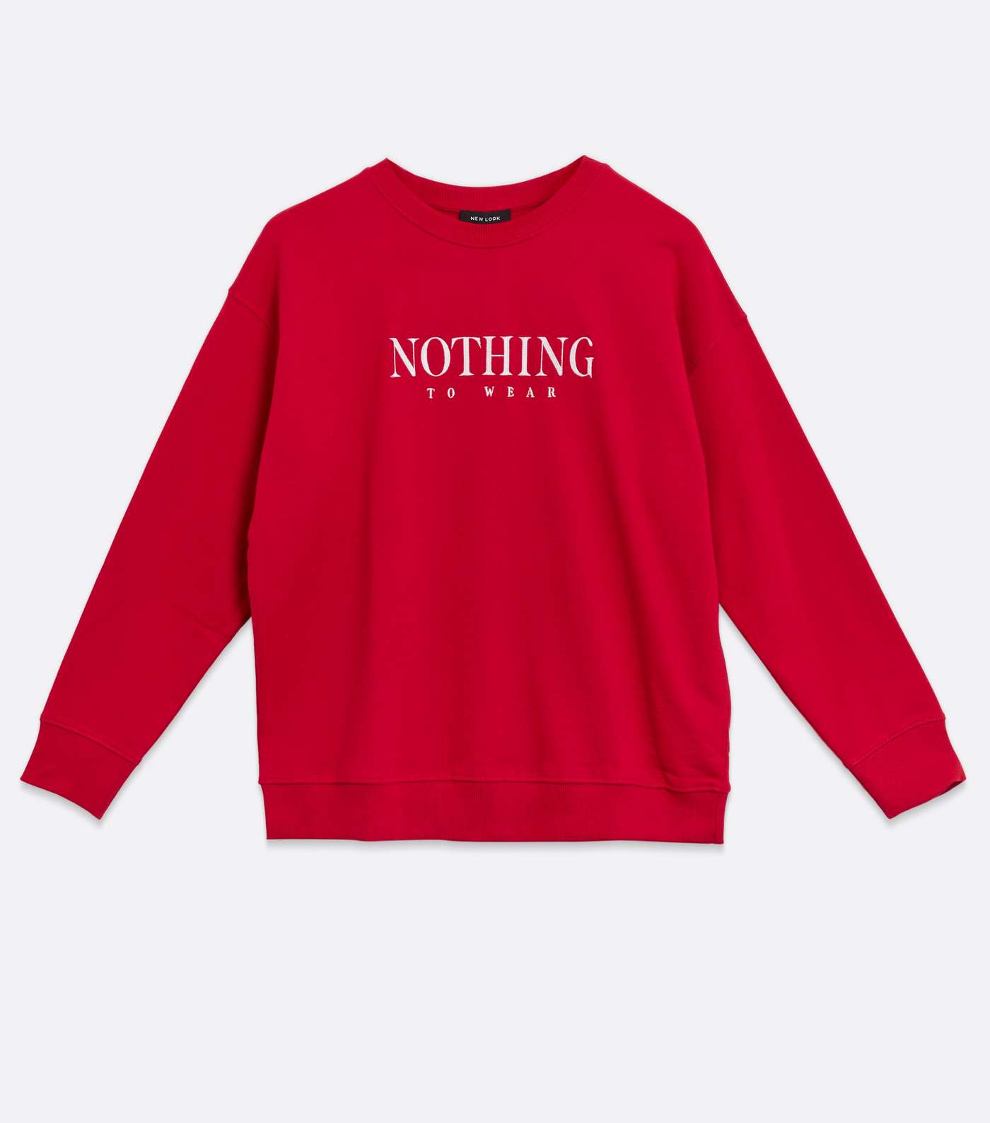 Red Nothing To Wear Logo Sweatshirt  Image 5