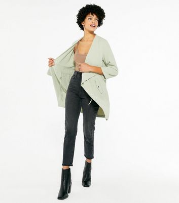 Light Green Waterfall Jacket | New Look