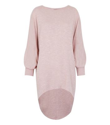 Pale Pink Fine Knit Oversized Batwing 
