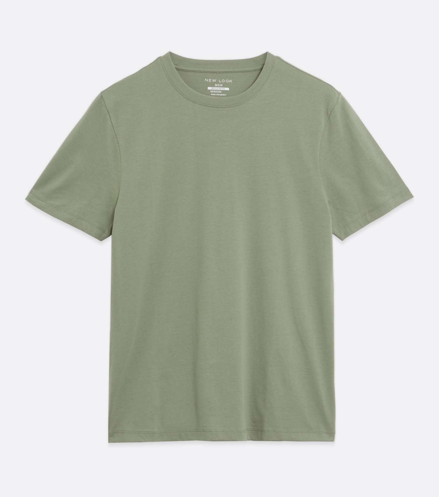 Olive Regular Fit Crew T-Shirt Image 6
