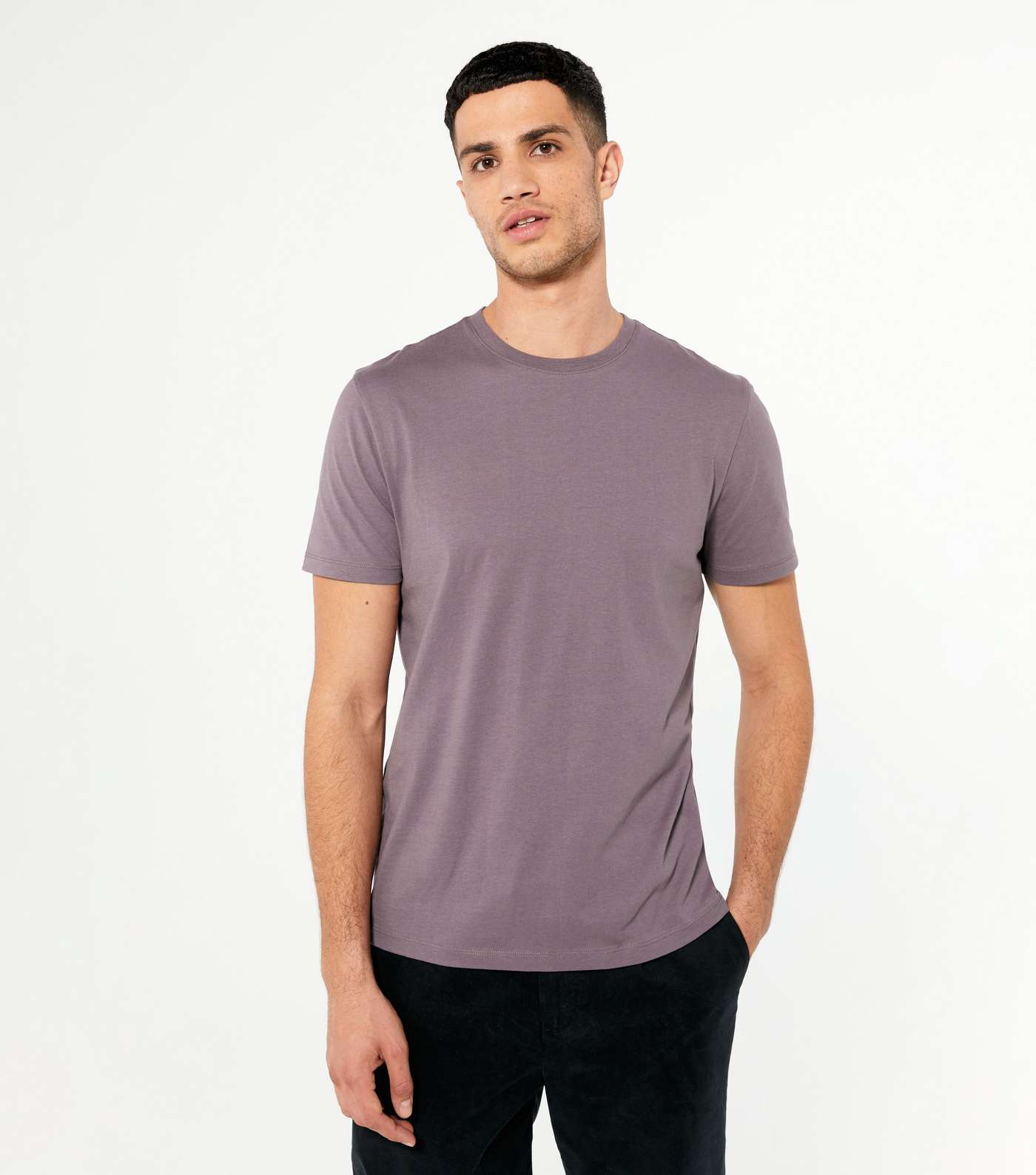 Purple Regular Fit Crew T-Shirt